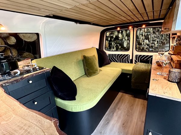 Interior View Of A Handbuilt VW Campervan by Brown Bird and Company