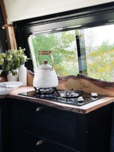 Mercedes Sprinter Campervan Kitchen Interior by Brown Bird and Company