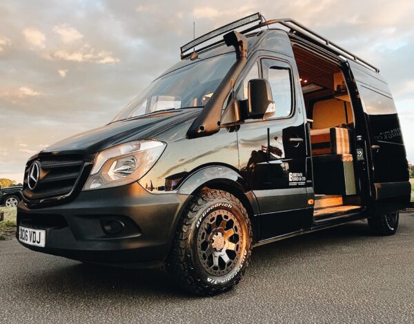 Black Mercedes Sprinter Campervan