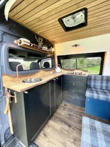 Campervan Conversion Interior by Brown Bird and Company