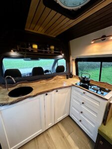 Mercedes Sprinter Campervan Interior by Brown Bird and Company