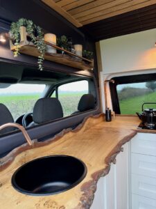 Mercedes Sprinter Campervan Interior by Brown Bird and Company