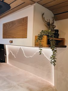 VW Crafter Campervan Internal View of Layout