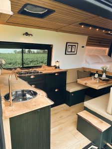 VW Crafter Campervan Internal View of Layout