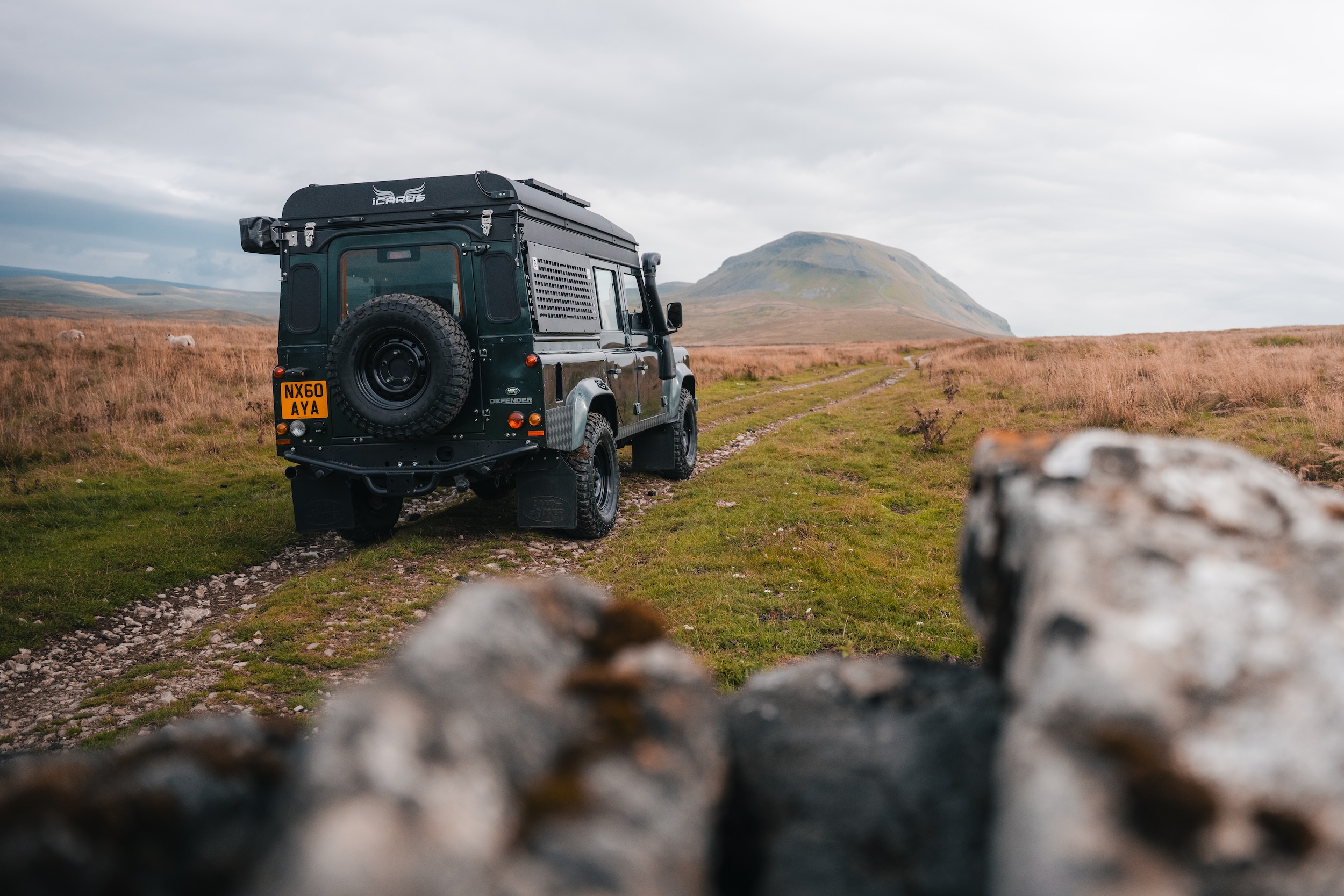 Land Rover Defender Campervan Brown Bird Defenders Senja