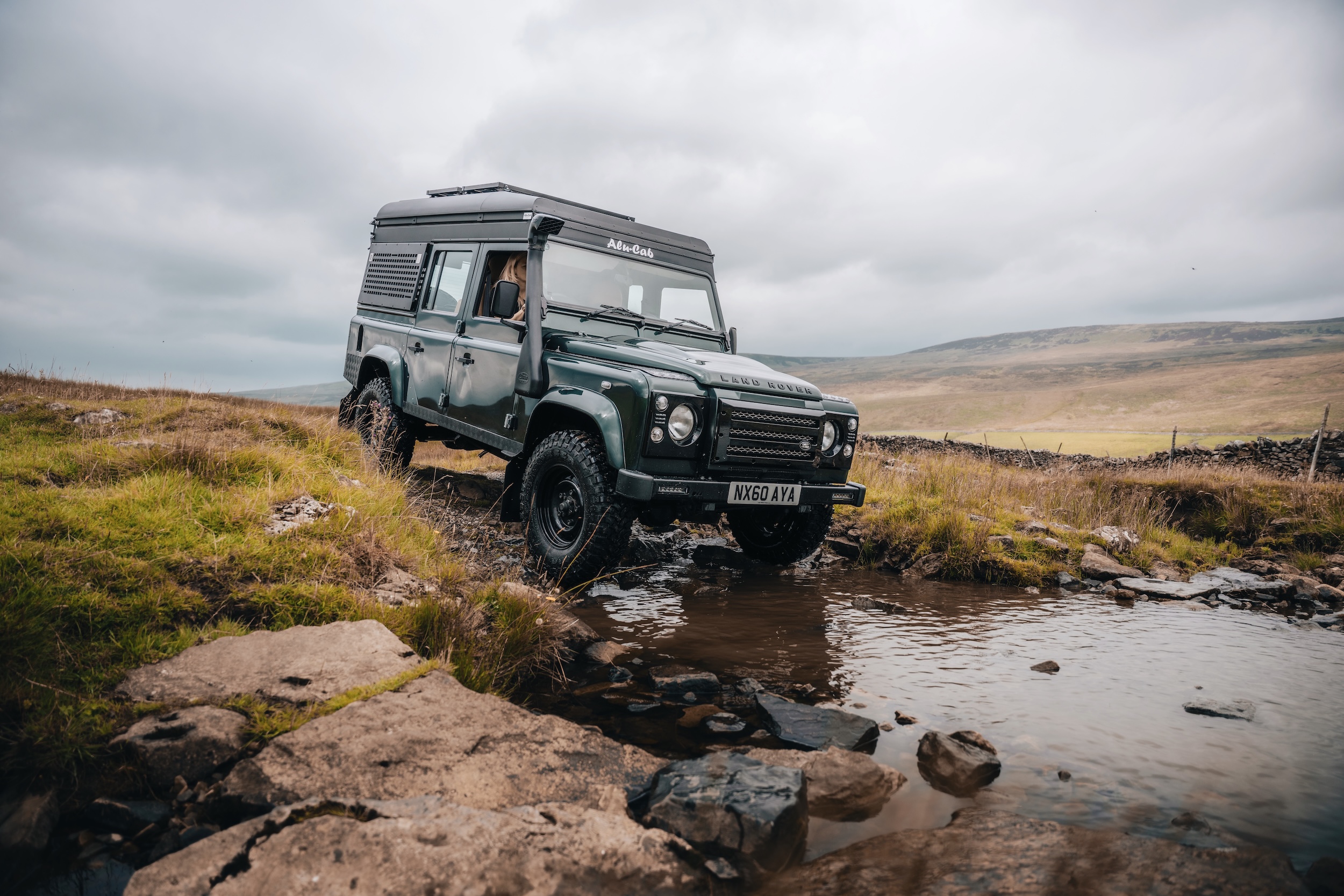 Land Rover Defender Campervan Brown Bird Defenders Senja